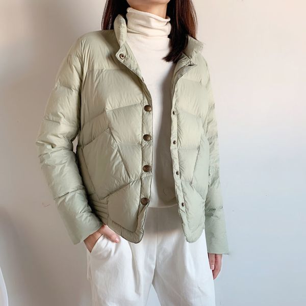 schinteon down jacket women short 90% white duck down outwear slim casual coat ultra light down jackets autumn new arrival c1204, Black
schinteon down jacket women short 90% white duck down outwear slim casual coat ultra light down jackets autumn new arrival c1204, Black
