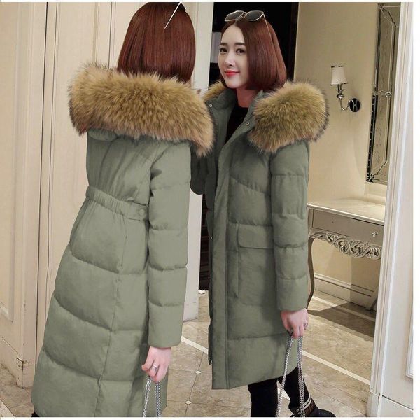 zity 2020 fashion winter jacket women big fur belt hooded thick down parkas x -long female jacket coat slim warm winter outwear, Black
zity 2020 fashion winter jacket women big fur belt hooded thick down parkas x -long female jacket coat slim warm winter outwear, Black
