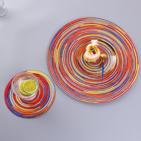 dining coaster set placemat table mat bowl satin dyed ramie cotton yarn woven cup pad round plate mat rainbow color wmthsn
dining coaster set placemat table mat bowl satin dyed ramie cotton yarn woven cup pad round plate mat rainbow color wmthsn