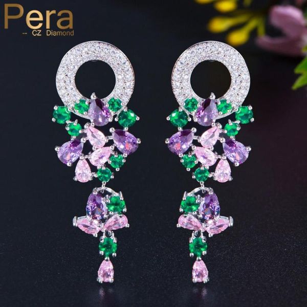 dangle & chandelier pera trendy bohemia jewelry big circle round cubic zirconia long colorful cz leaf drop earrings for women party gift e31, Silver
dangle & chandelier pera trendy bohemia jewelry big circle round cubic zirconia long colorful cz leaf drop earrings for women party gift e31, Silver
