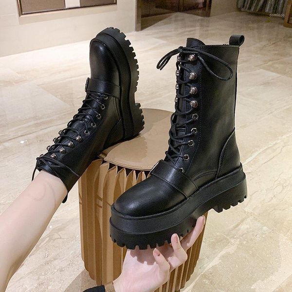 black chunky platform boots women fashion buckle thick sole pu leather ankle boots autumn winter lace up motorcycle botas1
black chunky platform boots women fashion buckle thick sole pu leather ankle boots autumn winter lace up motorcycle botas1