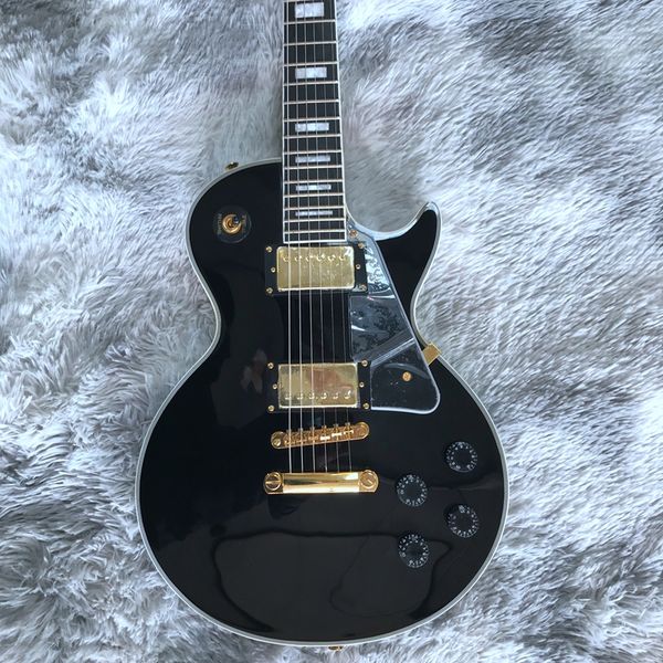 electric guitar china custom shop made beautiful and wonderful black color ebony fingerboard fret binding
electric guitar china custom shop made beautiful and wonderful black color ebony fingerboard fret binding
