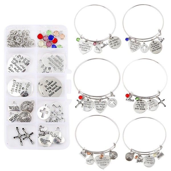 inspirational bracelet diy set mixed charm assorted with expandable bangle adjustable wire bracelets for craft jewelry making kimter-c349fz
inspirational bracelet diy set mixed charm assorted with expandable bangle adjustable wire bracelets for craft jewelry making kimter-c349fz