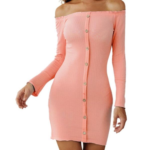 summer party dresses long sleeve women clothes women solid color bag hip dress pink xl size, Black;gray
summer party dresses long sleeve women clothes women solid color bag hip dress pink xl size, Black;gray