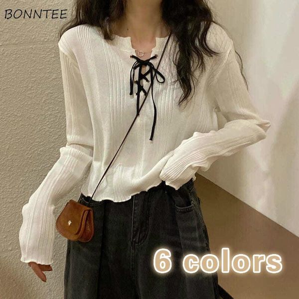 women's sweaters women slim ins cropped knitwear criss-cross long sleeve stretch vintage female clothes all-match fall spring casual, White;black
women's sweaters women slim ins cropped knitwear criss-cross long sleeve stretch vintage female clothes all-match fall spring casual, White;black