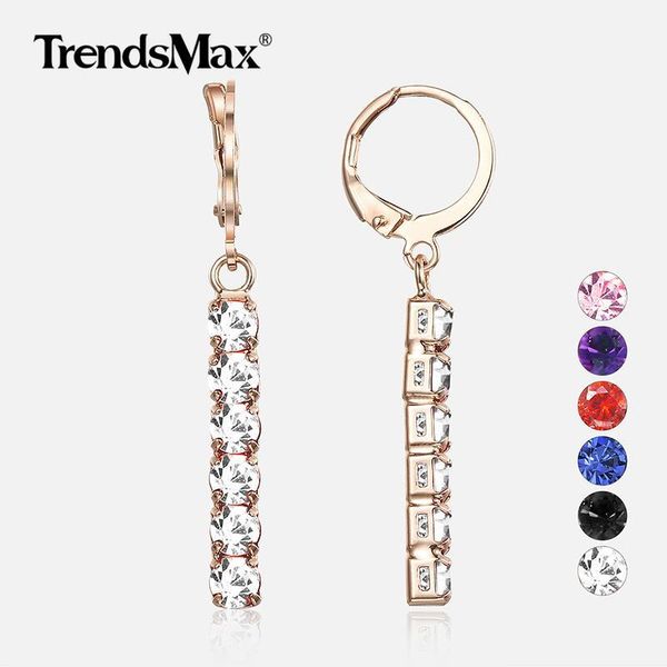 6 color cubic zircon 585 rose gold earrings for women party wedding jewelry woman dangling earring valentine's gifts gem321, Silver
6 color cubic zircon 585 rose gold earrings for women party wedding jewelry woman dangling earring valentine's gifts gem321, Silver