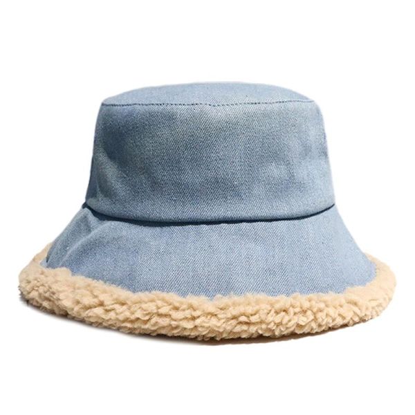 wide brim hats women winter warm denim bucket hat faux fleece lined fisherman cap 77he, Blue;gray
wide brim hats women winter warm denim bucket hat faux fleece lined fisherman cap 77he, Blue;gray