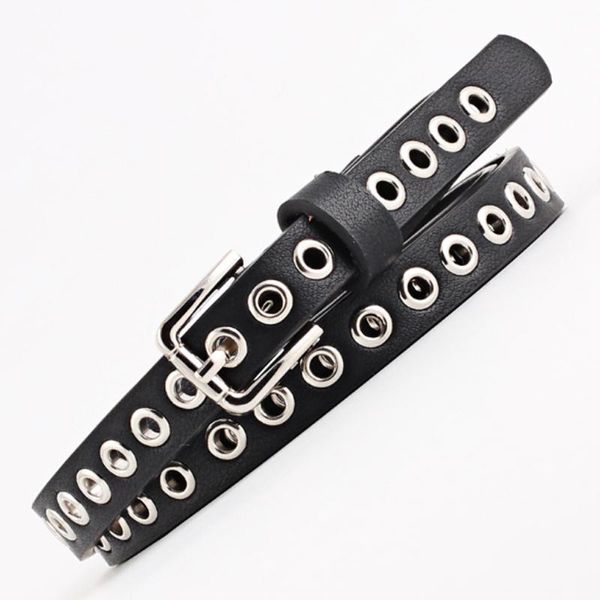 women leather belt fashion hollow rivets pu leather strap slim waistband female buckle waist belt clothing accessories, Black;brown
women leather belt fashion hollow rivets pu leather strap slim waistband female buckle waist belt clothing accessories, Black;brown