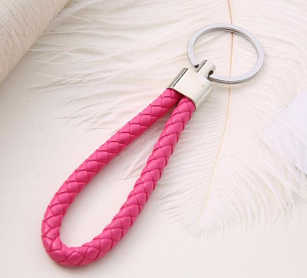 fit rope pu keychain leather rings braided woven diy circle pendant key chains holder car keyrings 30 colors for choice, Silver
fit rope pu keychain leather rings braided woven diy circle pendant key chains holder car keyrings 30 colors for choice, Silver