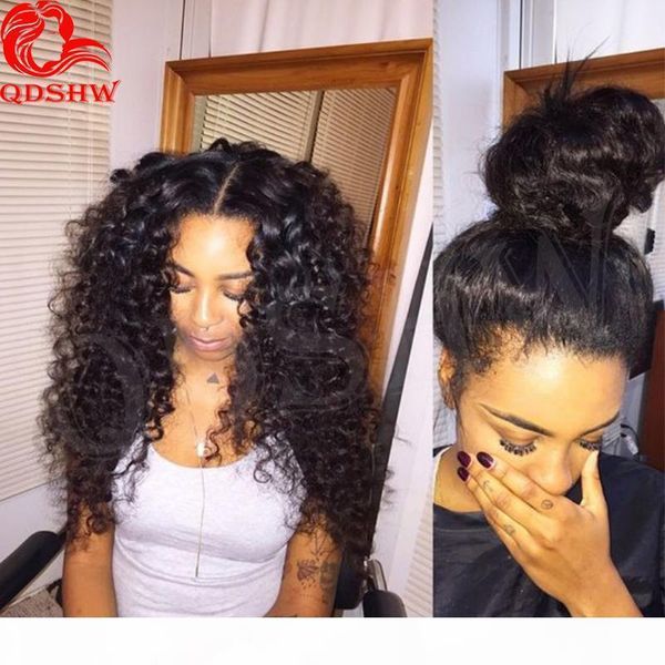 360 lace wig frontal pre plucked for black women virgin brazilian human hair 360 lace curly wigs with baby hair, Black;brown
360 lace wig frontal pre plucked for black women virgin brazilian human hair 360 lace curly wigs with baby hair, Black;brown