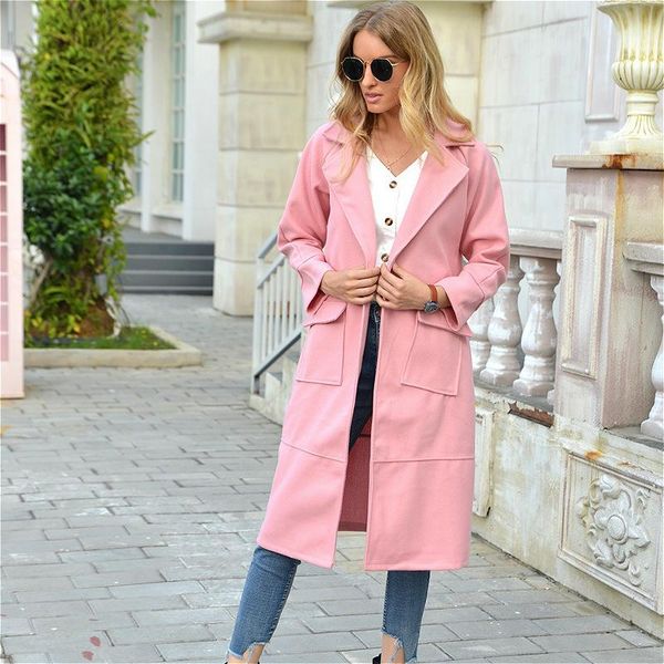 women's wool & blends long sleeve woolen jacket fall winter fashion ladies thicken women streetwear elegant girl oversized chic, Black
women's wool & blends long sleeve woolen jacket fall winter fashion ladies thicken women streetwear elegant girl oversized chic, Black