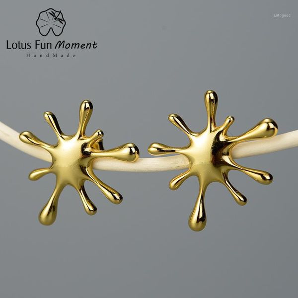 stud lotus fun moment real 925 sterling silver natural handmade designer fine jewelry splashing metal earrings for women1, Golden;silver
stud lotus fun moment real 925 sterling silver natural handmade designer fine jewelry splashing metal earrings for women1, Golden;silver