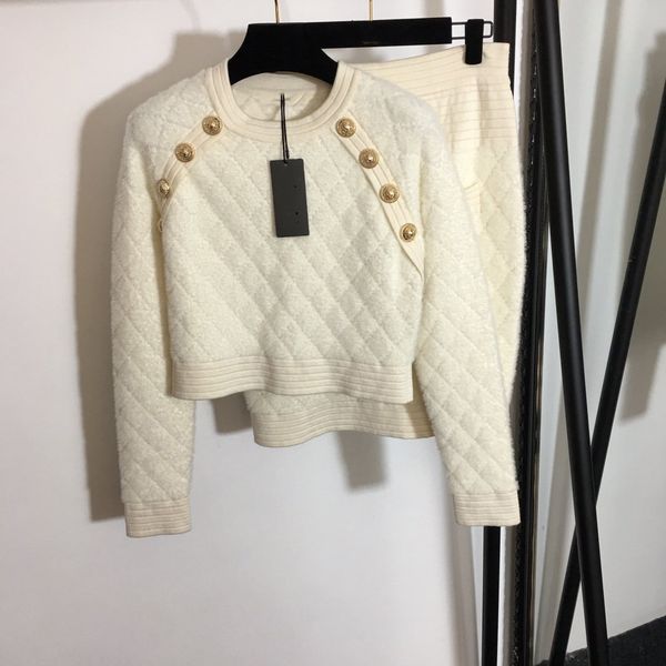 women's long-sleeve set fashion new multi-color suit warm short-sleeve with button in stock, White
women's long-sleeve set fashion new multi-color suit warm short-sleeve with button in stock, White