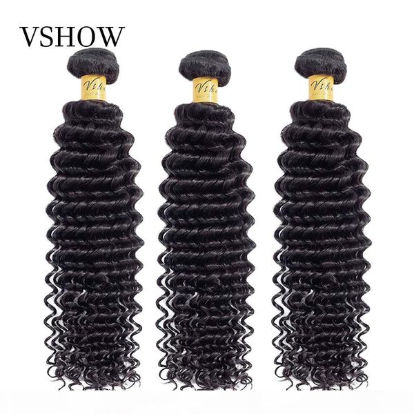 vshow brazilian deep wave bundles 1 3 4 bundles deal natural color human hair weave 100% remy deep wave hair extension, Black;brown
vshow brazilian deep wave bundles 1 3 4 bundles deal natural color human hair weave 100% remy deep wave hair extension, Black;brown