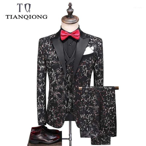 tian qiong mens wedding suits 2020 latest coat pant designs custom made smoking tuxedo jacket 3 piece groom terno suits for men1, White;black
tian qiong mens wedding suits 2020 latest coat pant designs custom made smoking tuxedo jacket 3 piece groom terno suits for men1, White;black