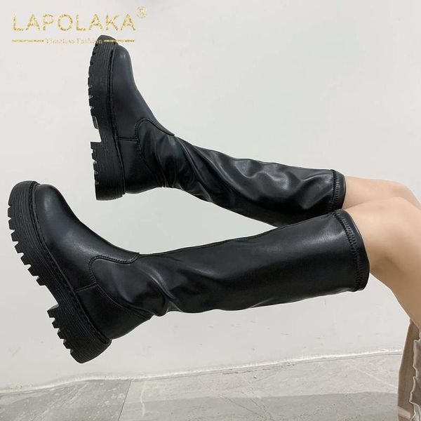 boots lapolaka 2021 design gothic punk style mid-calf woman shoes platform skidproof comfy trendy ins dropship boot ladies, Black
boots lapolaka 2021 design gothic punk style mid-calf woman shoes platform skidproof comfy trendy ins dropship boot ladies, Black