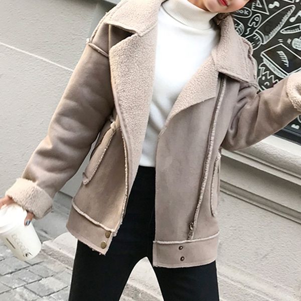 2021 new jacket thick lamb hair loose locomotive short women's autumn winter korean version to keep warm suit fashion female ggwv, Black;brown
2021 new jacket thick lamb hair loose locomotive short women's autumn winter korean version to keep warm suit fashion female ggwv, Black;brown