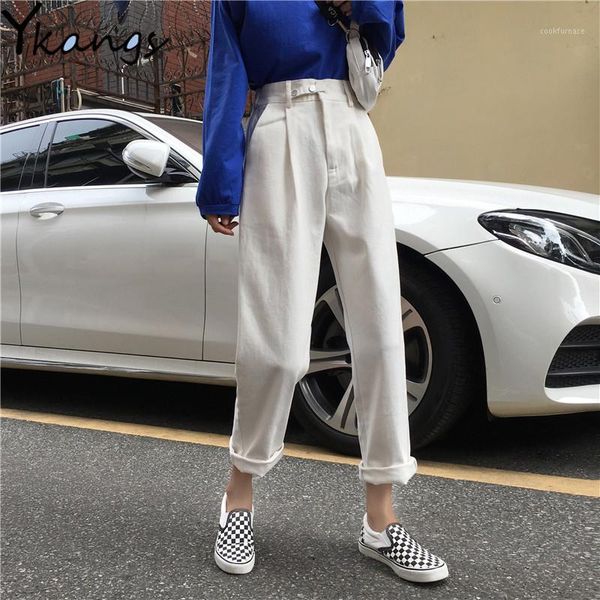 women harem jeans pants fashion high waist loose white denim mom jeans female black buttons trousers spring 2020 new streetwear1, Blue
women harem jeans pants fashion high waist loose white denim mom jeans female black buttons trousers spring 2020 new streetwear1, Blue