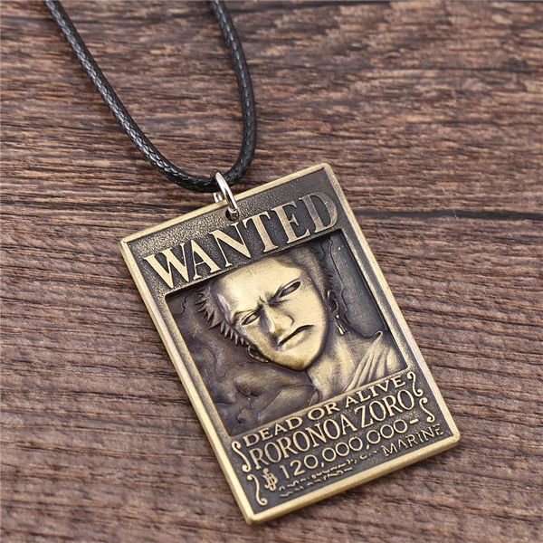 pendant necklaces anime one piece necklace men metal roronoa zoro wanted warrant women rope chain cosplay accessories souvenir, Silver
pendant necklaces anime one piece necklace men metal roronoa zoro wanted warrant women rope chain cosplay accessories souvenir, Silver