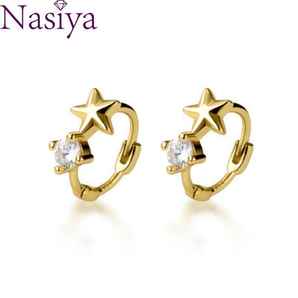hoop & huggie 925 sterling silver earrings small delicate star ear buckle female sweet simple korean version earring for women jewelry, Golden;silver
hoop & huggie 925 sterling silver earrings small delicate star ear buckle female sweet simple korean version earring for women jewelry, Golden;silver