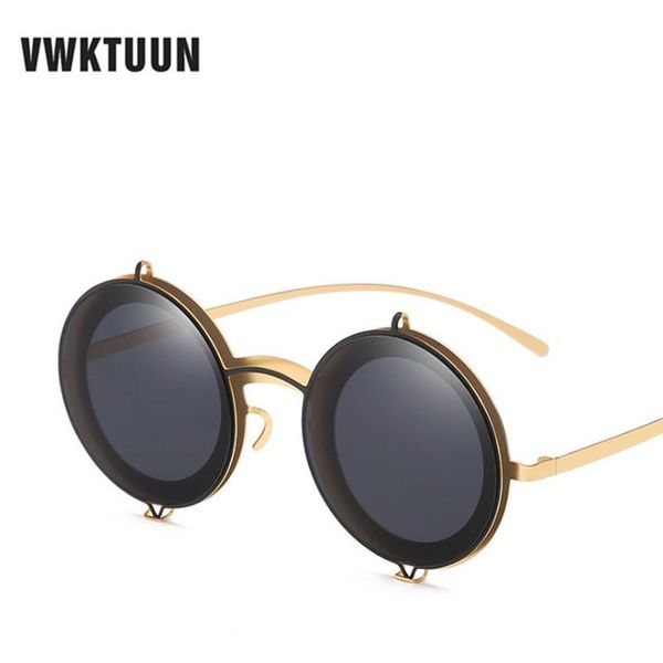 sunglasses vwktuun brand vintage mirror lens round glasses goggles steampunk retro for women men steam punk eyewear, White;black
sunglasses vwktuun brand vintage mirror lens round glasses goggles steampunk retro for women men steam punk eyewear, White;black