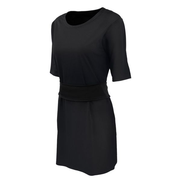 womens summer dress solid color casual knit round neck high waist was thin base skirt women teoc, Black;gray
womens summer dress solid color casual knit round neck high waist was thin base skirt women teoc, Black;gray