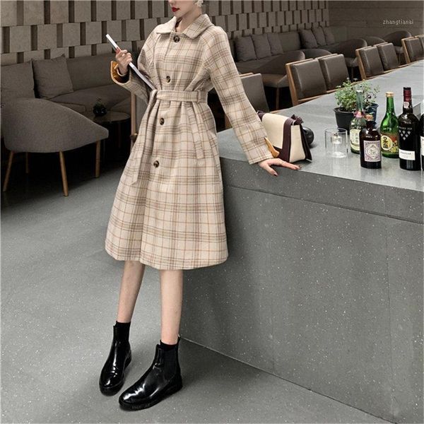 chic sweet plaid sashes women gentle comfortable woolen cotton long winter warm elegant soft female lace-up coats1, Black
chic sweet plaid sashes women gentle comfortable woolen cotton long winter warm elegant soft female lace-up coats1, Black