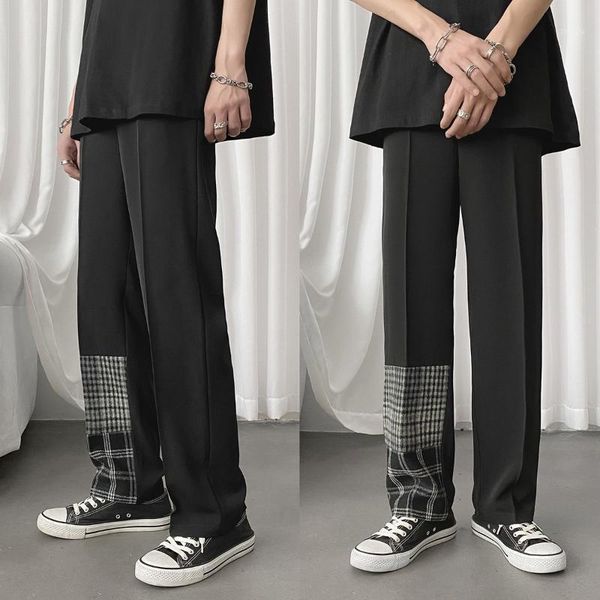 2020 men's stitching formal casual pants office trousers business design wide leg pants cotton social black color suits1, White;black
2020 men's stitching formal casual pants office trousers business design wide leg pants cotton social black color suits1, White;black