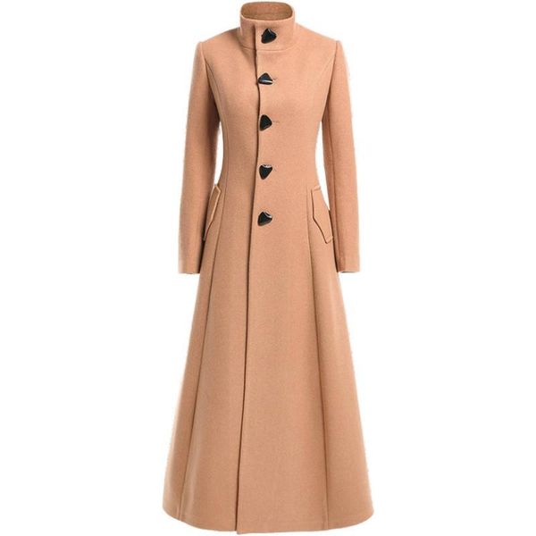 autumn and winter new style korean thickened stand-up collar super long slim over-the-knee woolen coat long woolen coat women, Black
autumn and winter new style korean thickened stand-up collar super long slim over-the-knee woolen coat long woolen coat women, Black