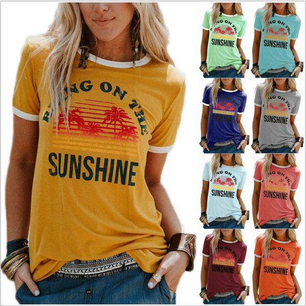 sunshine summer tshirt designer bring the print blouse on t shirts short letter neck crew tees shirt womens women sleeve clothing dccl, Black
sunshine summer tshirt designer bring the print blouse on t shirts short letter neck crew tees shirt womens women sleeve clothing dccl, Black