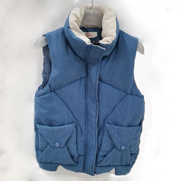 2019 fashion vest women autumn winter cotton padded coat sleeveless stand collar waistcoat gilet femme chalecos para mujer vest1, Black;white
2019 fashion vest women autumn winter cotton padded coat sleeveless stand collar waistcoat gilet femme chalecos para mujer vest1, Black;white