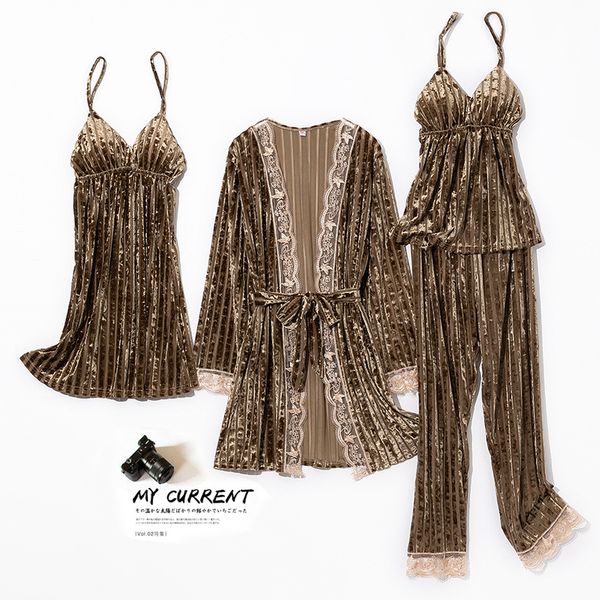 casual nightwear lady 4pcs pajamas set velour sleepwear nightwear autumn winter sleep set bathrobe velvet pyjamas homewear, Black;red
casual nightwear lady 4pcs pajamas set velour sleepwear nightwear autumn winter sleep set bathrobe velvet pyjamas homewear, Black;red