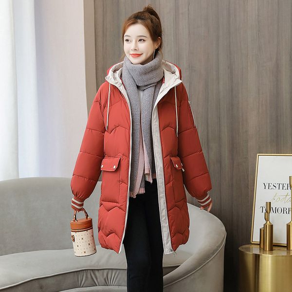 2021 newlong winter oversized women's jacket style plus size big pockets thick female cold coat outwear y4wo, Black
2021 newlong winter oversized women's jacket style plus size big pockets thick female cold coat outwear y4wo, Black