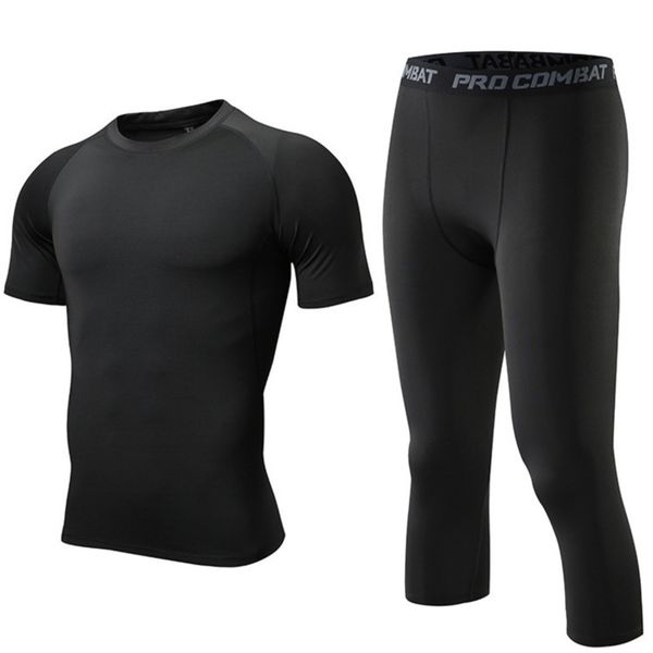 quick sleeve fitness sportswear dry short running capris sports men's casual suit, Gray
quick sleeve fitness sportswear dry short running capris sports men's casual suit, Gray