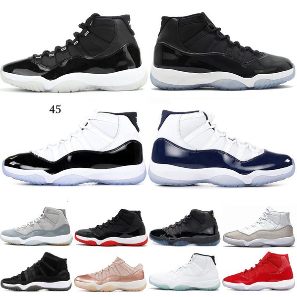 new bred mens 11 11s basketball shoes 25th anniversary space jam concord 45 cap and gown cool grey mens trainers sneakers 5.5-13, White;red
new bred mens 11 11s basketball shoes 25th anniversary space jam concord 45 cap and gown cool grey mens trainers sneakers 5.5-13, White;red