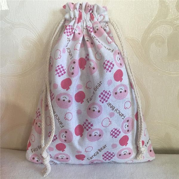 gift wrap 1pc cotton linen drawstring multi-purpose pouch party bag fancy bear pink 8201a
gift wrap 1pc cotton linen drawstring multi-purpose pouch party bag fancy bear pink 8201a