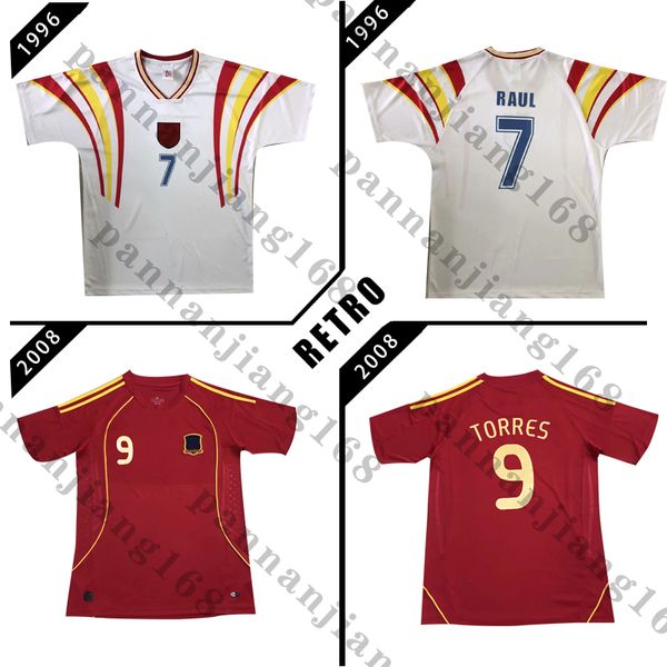 spain retro soccer jerseys 1996 2008 hierro#6 raul#7 torres #9 xavi alfonso hierro vintage classic old football shirt, Black;yellow
spain retro soccer jerseys 1996 2008 hierro#6 raul#7 torres #9 xavi alfonso hierro vintage classic old football shirt, Black;yellow