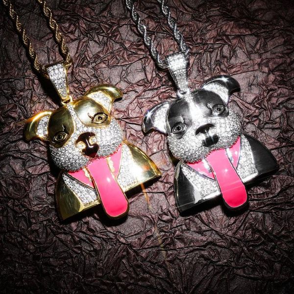 pendant necklaces hip hop tongue dog out & necklace with chain 2 colors fashion animal jewelry for men women gift, Silver
pendant necklaces hip hop tongue dog out & necklace with chain 2 colors fashion animal jewelry for men women gift, Silver