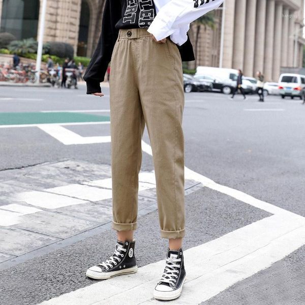 women's autumn pencil ankle-length pants elastic high waist harajuku casual trouser for women 2020 spring casual clothes female1, Black
women's autumn pencil ankle-length pants elastic high waist harajuku casual trouser for women 2020 spring casual clothes female1, Black