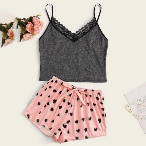 wenyujh spaghetti strap pajama sleeveless trim pyjamas sleep shorts set lace pijama suit sleepwear women nighties, Black;white
wenyujh spaghetti strap pajama sleeveless trim pyjamas sleep shorts set lace pijama suit sleepwear women nighties, Black;white