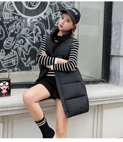 2018 autumn and winter new korean style vertical collar casual fashion warm mocha badminton down cotton vest female vest1, Black
2018 autumn and winter new korean style vertical collar casual fashion warm mocha badminton down cotton vest female vest1, Black
