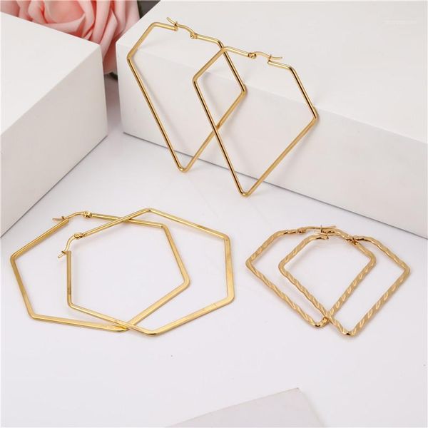 oufei hexagon hoop earrings for women stainless steel earrings for women set of 2020 fashion jewelry accessories1, Golden;silver
oufei hexagon hoop earrings for women stainless steel earrings for women set of 2020 fashion jewelry accessories1, Golden;silver