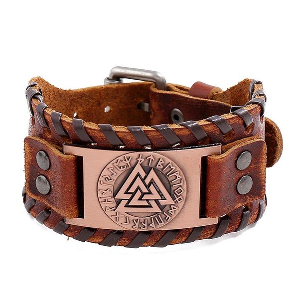 wangaiyao2020 new jewelry nordic retro viking cowhide bracelet odinmark men's bracelet, Golden;silver
wangaiyao2020 new jewelry nordic retro viking cowhide bracelet odinmark men's bracelet, Golden;silver
