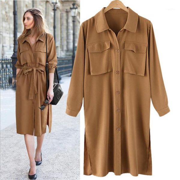 2019 fall vintage fashion solid tunic casual dresses women dress long sleeve vestidos button dress female brand1, Black;gray
2019 fall vintage fashion solid tunic casual dresses women dress long sleeve vestidos button dress female brand1, Black;gray