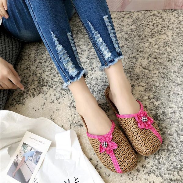 summer indoor female breathable home sandals women flat slides non-slip sub-grass woven couple line floor slippers casual shoes, Black
summer indoor female breathable home sandals women flat slides non-slip sub-grass woven couple line floor slippers casual shoes, Black