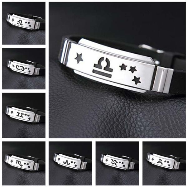 silicone watch with negative and stainless steel bracelet trendy 12 12 constellations bracelet dmfb309 mix order 20 pieces a lot, Black
silicone watch with negative and stainless steel bracelet trendy 12 12 constellations bracelet dmfb309 mix order 20 pieces a lot, Black