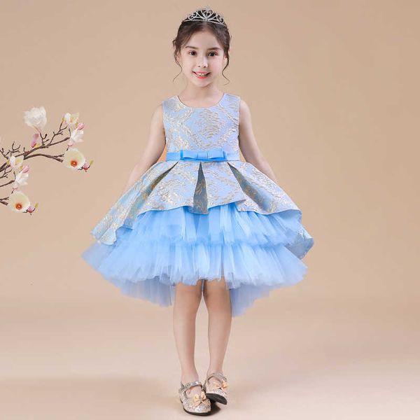 new children's mesh princess jacquard fluffy show dress performance flower girl dress, Red;yellow
new children's mesh princess jacquard fluffy show dress performance flower girl dress, Red;yellow