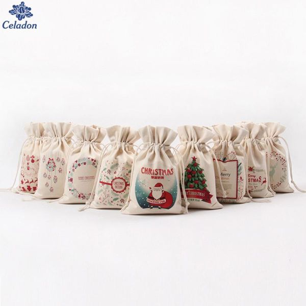 gift wrap 1pcs multi pattern 16x23.5cm pouch drawstring canvas bags merry christmas jewelry candy for favors
gift wrap 1pcs multi pattern 16x23.5cm pouch drawstring canvas bags merry christmas jewelry candy for favors