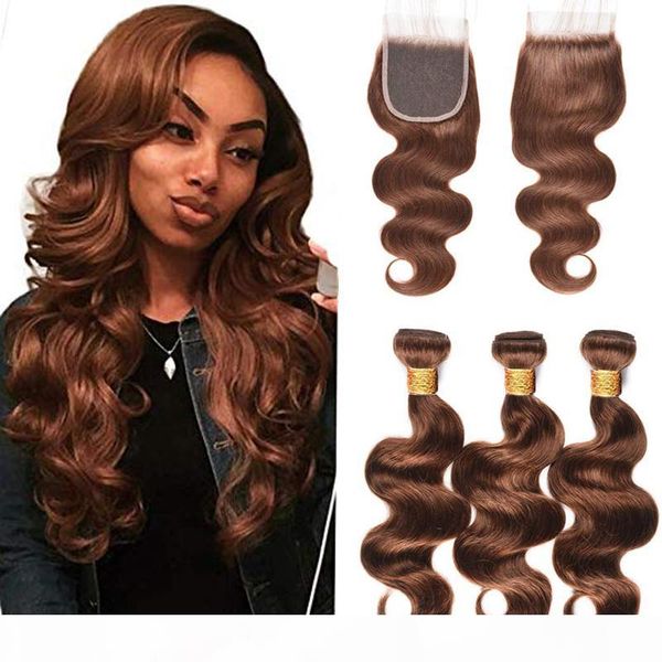 brazilian brown body wave human hair 3 bundles with lace closure #4 light brown remy hair bundles 100% human hair weaves, Black;brown
brazilian brown body wave human hair 3 bundles with lace closure #4 light brown remy hair bundles 100% human hair weaves, Black;brown