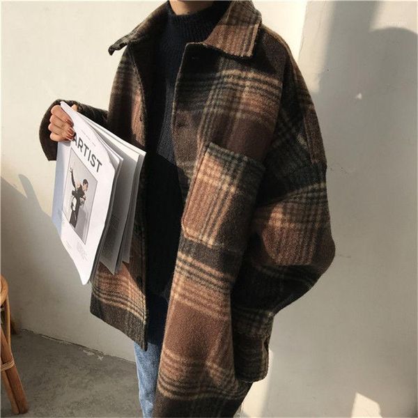 wool women simple plaid student all-match pockets elegant womens outwear winter warm, Black
wool women simple plaid student all-match pockets elegant womens outwear winter warm, Black
